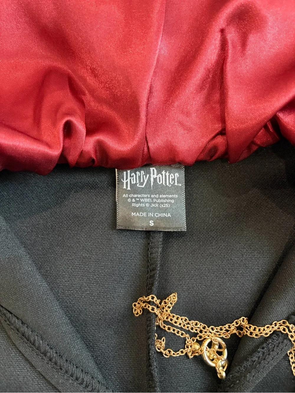 Harry Potter Black Kids Long Wizard Robe Jacket with Crest